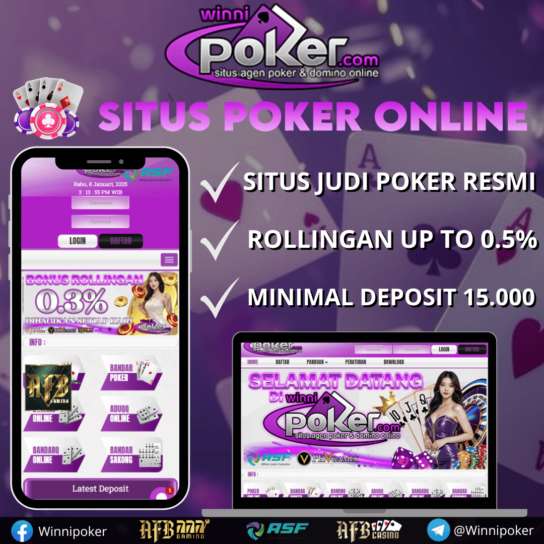 WINNIPOKER Agen Situs Judi Poker PKV Games Terlaris Berlisensi Resmi